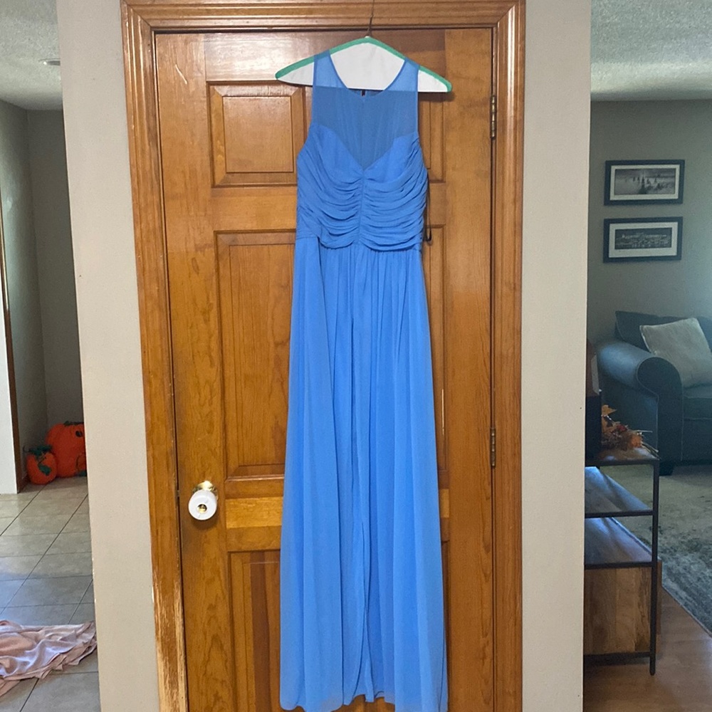 Blue bridesmaid dress
